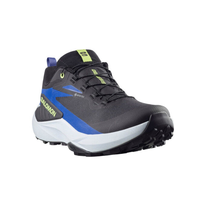 Zapatillas de trail SALOMON GENESIS GORE-TEX - NEGRO/AZUL/LIMA ÁCIDA