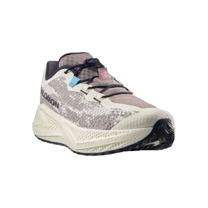 SALOMON AERO GLIDE 4 GRVL Men's Trail Running Shoes - VANILLA/BLACK/IRO