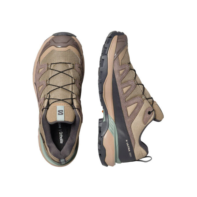Wanderschuhe SALOMON X ULTRA 360 LEATHER GTX - DSRTAN/IRON