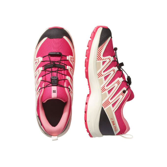 Kinderschuhe SALOMON XA PRO V8 WP – ROUGER/VANILA/FLAMI