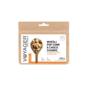 Muesli Pop Corn & Choco Chunks liofilizado VOYAGER: desayuno gourmet al aire libre