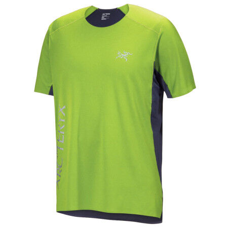 ARC'TERYX Norvan Downword Logo SS Trail T-Shirt - MANTIS / TATSU