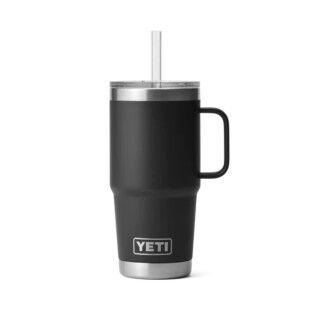 Yeti Rambler 25 oz Straw Mug Black: insulated mug designed for adventure