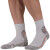 Calcetines de senderismo de lino MONNET TREK LIN MID - GRIS OCRE