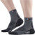 MONNET RUN X-LIGHT Unisex Running Socks - GRAY/BLACK