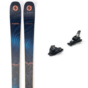 Packung Blizzard ANOMALY 88 Skier + Bindung : Farbe - BLAU/ORANGE, Größe der Skier - 182
