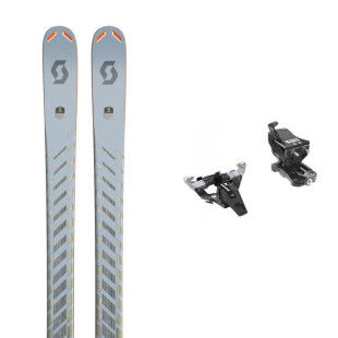 Zaino da sci SUPERGUIDE 88 B + attacchi di Scott W : Colore - Azzurro, Dimensioni dello sci - 160