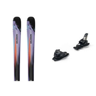 Salomon STANCE PRO 86 VIOTUL/NAS ski pack : Colour - VIOLET TULIP/NASTURTIUM/BLACK, Ski size - 185