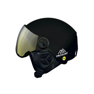 Prosurf Noe Mips - Negro: casco de esquí con visera fotocromática