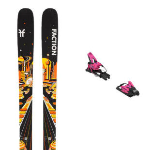 Pacchetto sci Faction PRODIGY 2 + attacchi : Colore - Nero, Dimensioni dello sci - 183