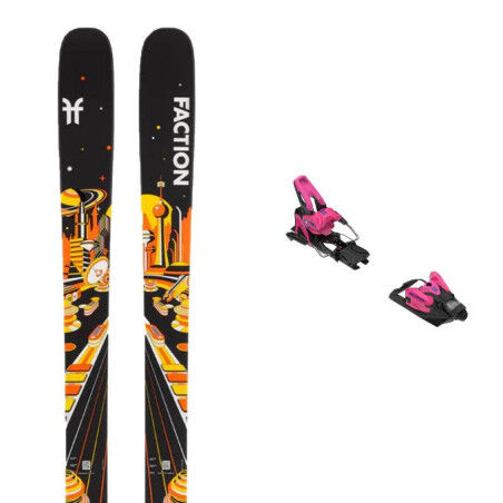 Faction PRODIGY 2 ski package + bindings : Colour - Black, Ski size - 183