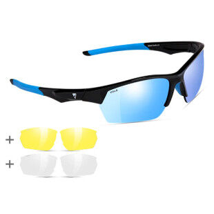 Lunettes de soleil Vola Beyond Bleu + 2 Verres - Sport, UV400, interchangeables