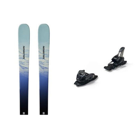 Zaino da sci Salomon STANCE PRO W 82 + attacchi : Colore - ARUBA BLUE/BLUE YONDER/LIME CREAM, Dimensioni dello sci - 169