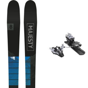 Skiset MAJESTY SUPERWOLF CARBON + Bindung : Farbe - Schwarz, Größe der Skier - 166