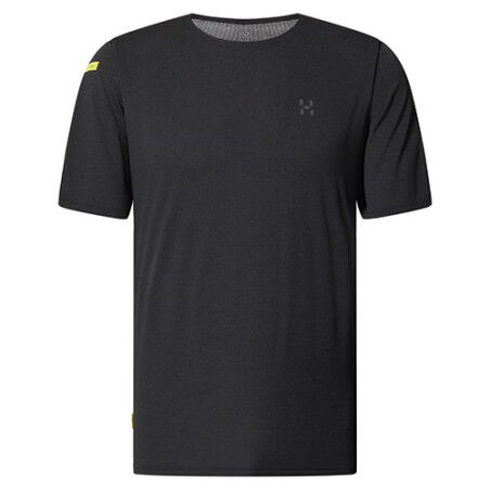 Camiseta Haglöfs L.I.M Ridge Tee Negra | Ligera, transpirable y para senderismo