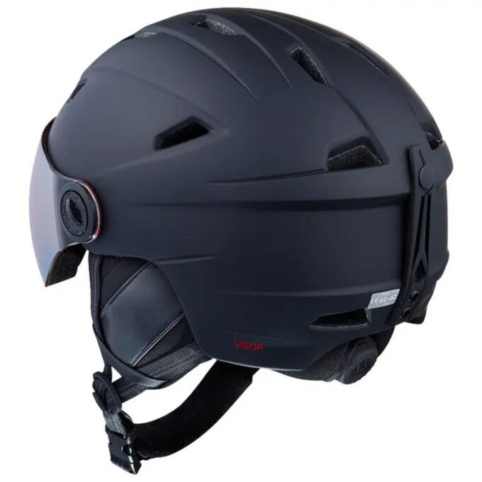 Casco da sci Cairn Impulse Visor Mat Black: comfort, protezione e visiera integrata