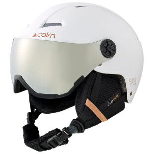 Casco da sci con visiera CAIRN ORBIT VISOR - MAT WHITE COFFEE