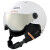 Casco de esquí con visera CAIRN ORBIT VISOR - MAT WHITE COFFEE