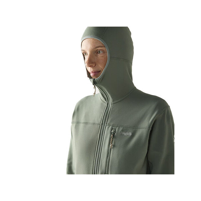 Atmungsaktive und warme Haglöfs Rosson Mid Wanderjacke | Outdoor-Fleece aus recyceltem Material