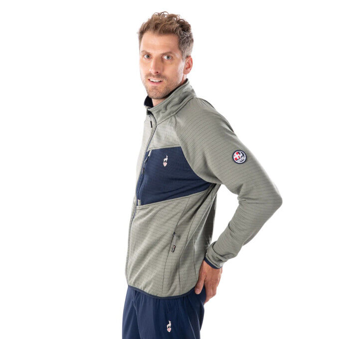 Veste polaire Homme Aulp Bilto Lichen : chaleur stretch et confort actif