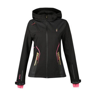 Chaqueta softshell para mujer Aulp Eperi Black: protección y versatilidad para actividades al aire libre