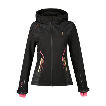 Chaqueta softshell para mujer Aulp Eperi Black: protección y versatilidad para actividades al aire libre