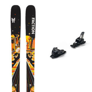 Faction PRODIGY 2 ski package + bindings : Colour - Black, Ski size - 165