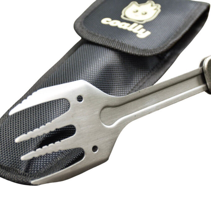 COALLY 4-in-1-Grillwerkzeug – Spatel, Gabel, Flaschenöffner & Zange