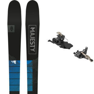 Set da sci MAJESTY SUPERWOLF CARBON + attacco : Colore - Nero, Dimensioni dello sci - 172