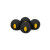 HELINOX Vibram Ball Feet Set 45 mm Rubber Tips - Black