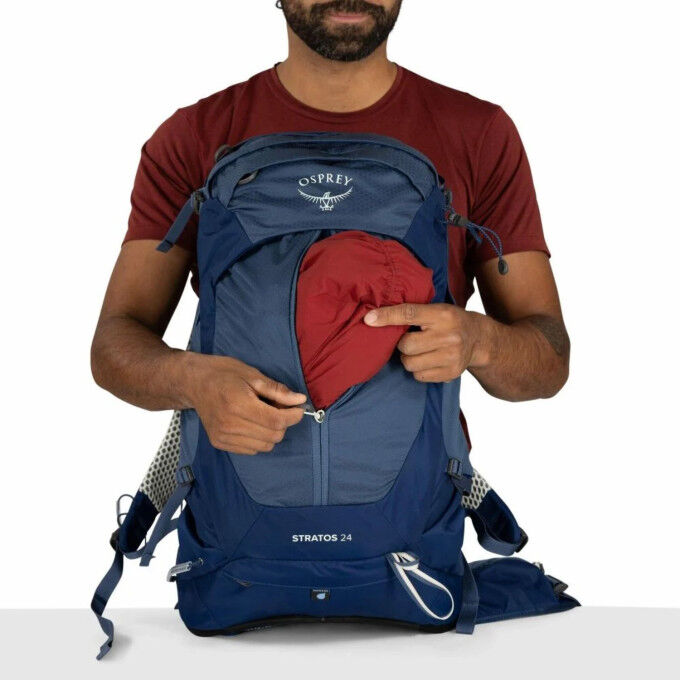 Osprey Stratos 24: Belüfteter und bequemer Wanderrucksack mit 24 l Fassungsvermögen