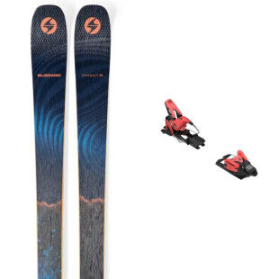 Pack de skis Blizzard ANOMALY 88 + fix : Couleur - BLEU/ORANGE, Taille des skis - 182