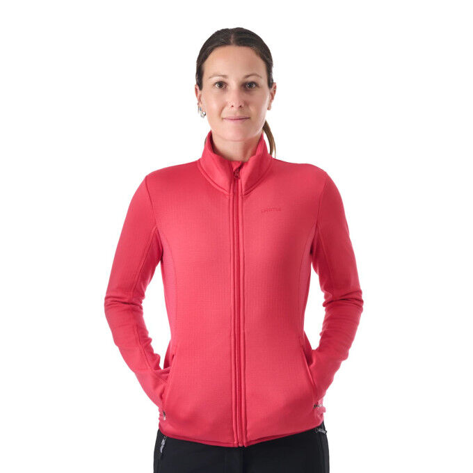 Lhotse Greta Raspberry: ein funktionelles und atmungsaktives Fleece für Damen