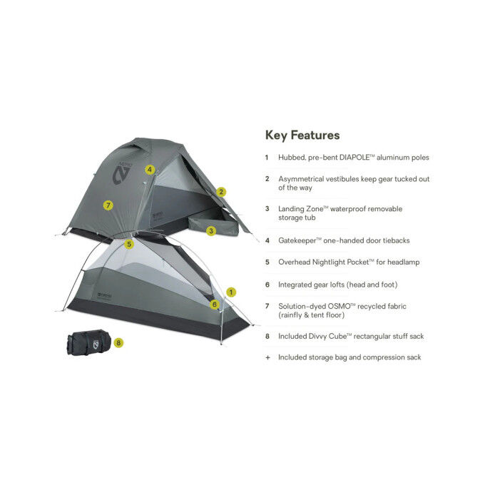 Tente NEMO Dragonfly Bikepack OSMO ultralégère bikepacking