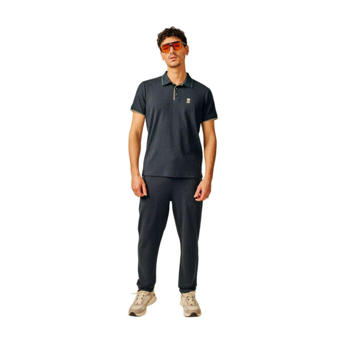 Polo in maglia a coste SUN VALLEY Browni Uomo BLU SCURO