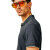 Polo de punto acanalado SUN VALLEY Browni para hombre, azul marino oscuro