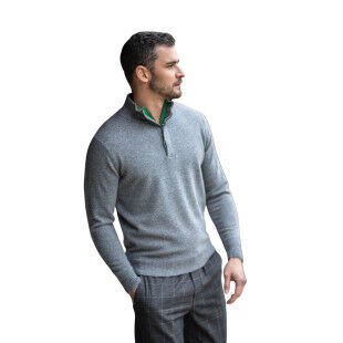 Sudadera de cachemira para hombre Estheme MES2103H: elegancia y comodidad en dos tonos