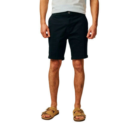 Bermudas de algodón elástico SUN VALLEY Matral para hombre - AZUL MARINO OSCURO