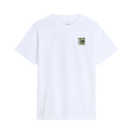 Herren-T-Shirt The North Face M MONTE REG SS Weiß – Bequemes Lifestyle-T-Shirt aus recycelter Baumwolle