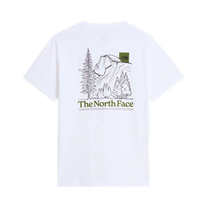 Maglietta da uomo The North Face M MONTE REG SS Bianca – Maglietta lifestyle comoda in cotone riciclato