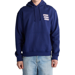 Sweat à capuche Bisous GREASE Navy 100% coton | Hoodie unisexe tendance