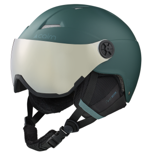 CAIRN ORBIT VISOR ski helmet with visor - MAT PINE
