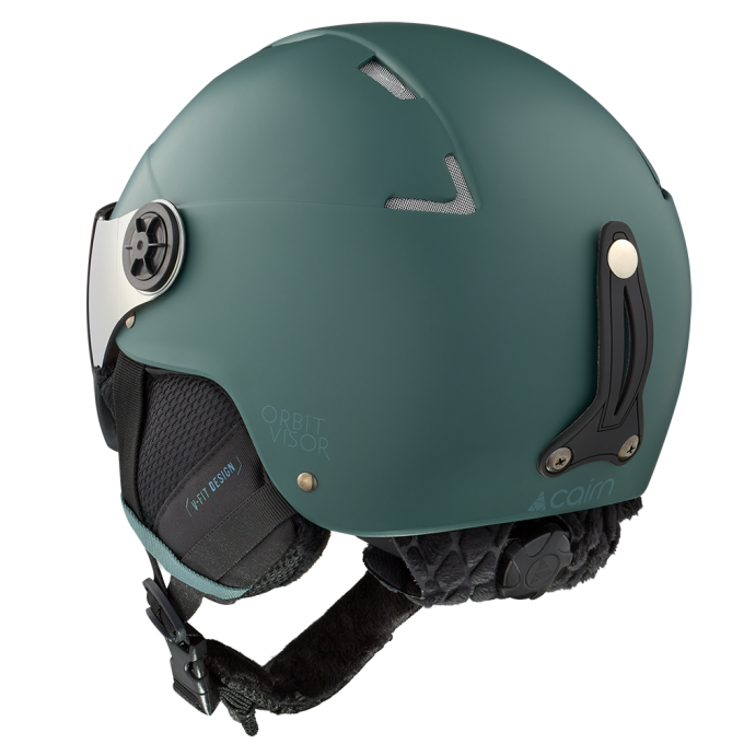 Skihelm mit Visier CAIRN ORBIT VISOR – MAT PINE