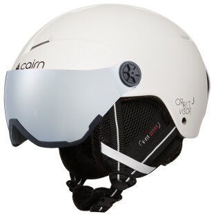 Casco da sci con visiera Junior CAIRN ORBIT VISOR J - Mat White