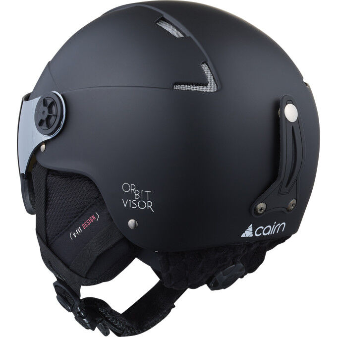 Unisex-Skihelm mit Visier CAIRN ORBIT VISOR – Mat Black