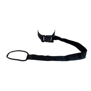 Unisex Frendo LEASH SNOWBOARD BASIC BOUCLE 30MM SANGLE – Schwarze Snowscoot-Leine