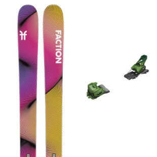 Faction STUDIO 2 ski package + bindings : Colour - Purple, Ski size - 178