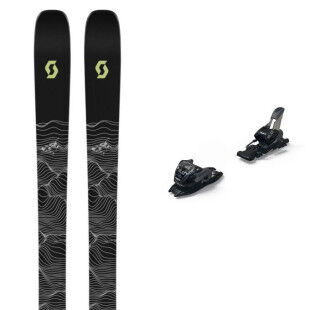 Pack de esquís Scott SEA 88 + fijaciones : Color - Negro/Amarillo, Talla de esquí - 176
