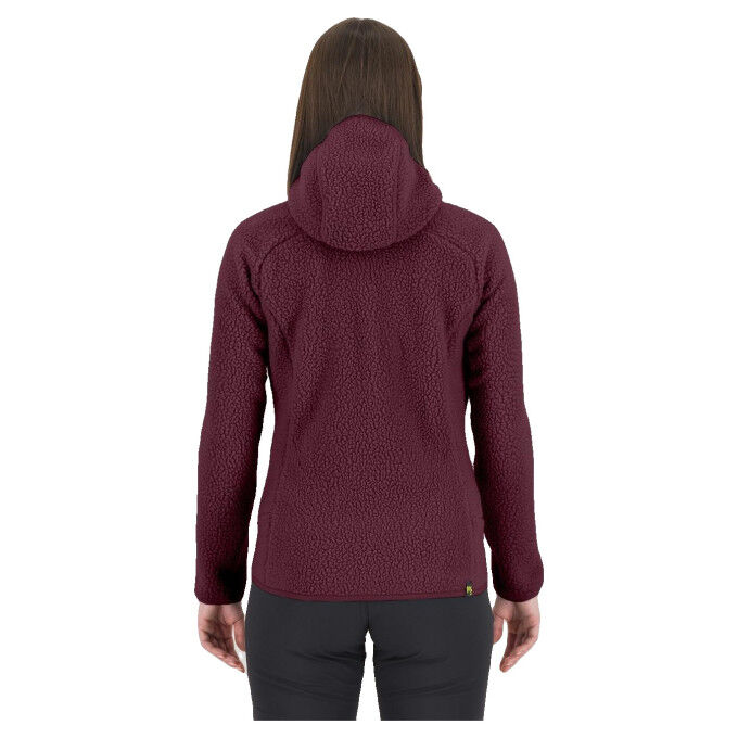Karpos MOIAZZA RETRÒ Crimson Women's Winter Fleece Jacket