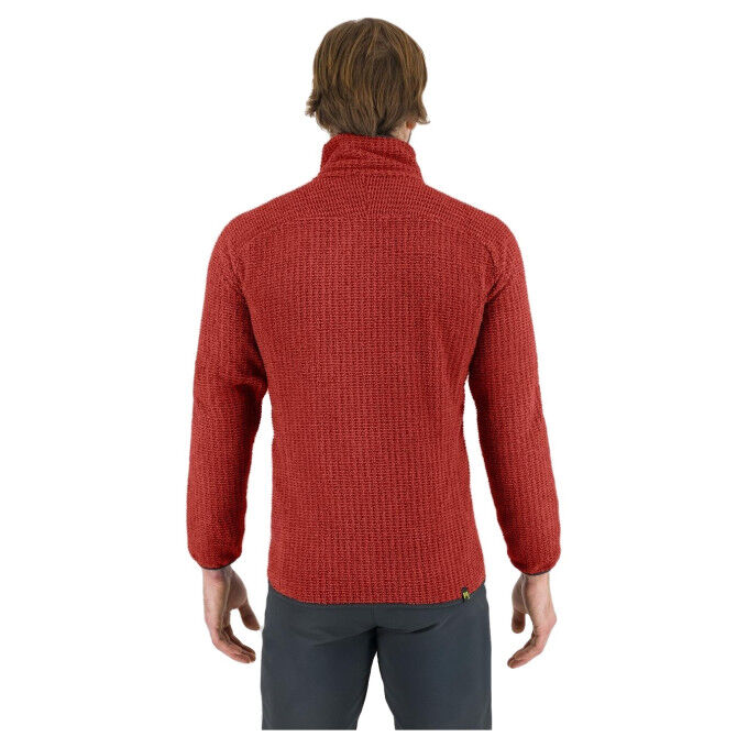 Veste polaire hiver homme Karpos ROCCHETTA EVO Fire/Woodl.Gray